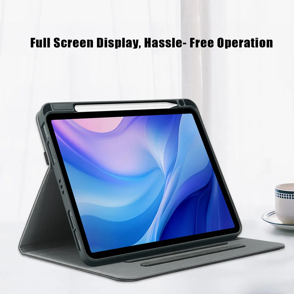 product laudtec pu leather book style tablet case 3 angle anti slip fold stand cover business travel for ipad air 11 2024 pro11 pbk319-5