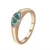 1 carat (5*10mm) green moissanite (champagne gold)+Certificate