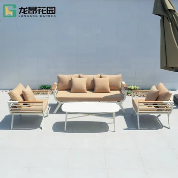 2023 hot outdoor furniture outdoor garden rope furniture set teak furniture set