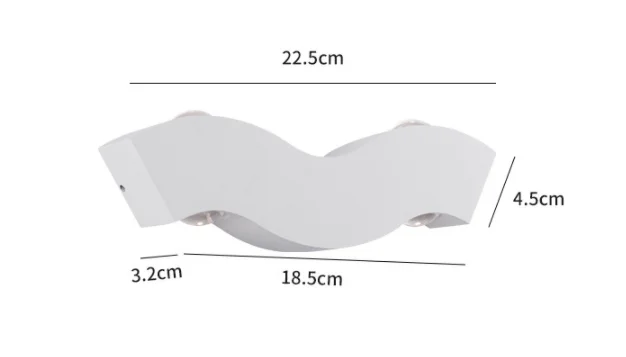 New waterproof led wall lamp courtyard balcony wall pillar lamp simple creative garden outdoor staircase lamp