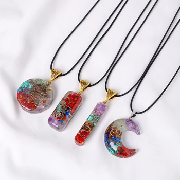 Collana Artigianale Con Ciondolo In Cristallo Naturale – Pietre Colorate Chakra, Perfetta Per Gioielli Fai-da-Te - copertina