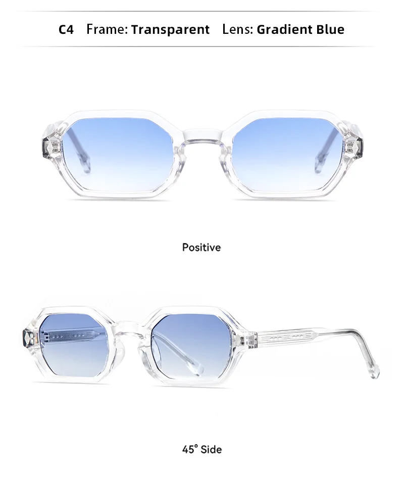 Finewell 3503 Retro Designer CP Sonnenbrille mit individuellem Logo, UV400, trendige Herren-Sonnenbrille im Farbverlauf Grün-Gelb._voghion.com