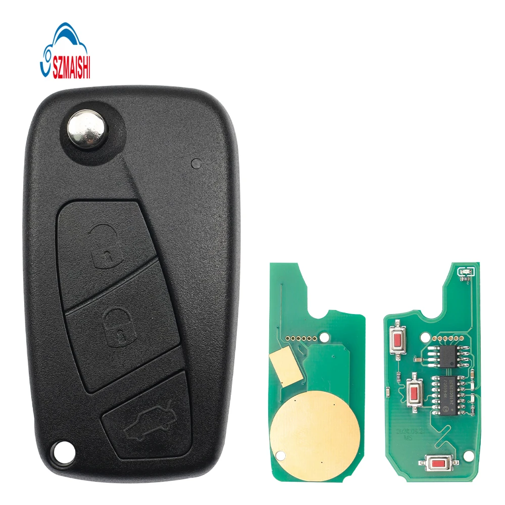 SZMAISHI Flip Remote Control Car Key ID48Chip 433MHz for Fiat Bravo Linea Stilo Punto Auto Vehicle MARELLI BSI Transponder Key