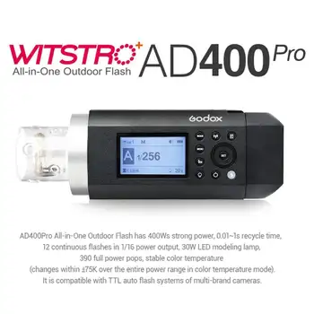 Godox AD400 Pro Ad400pro Godox Professional  Commercial Studio Photo Photography Outdoor Flash  Light detail image