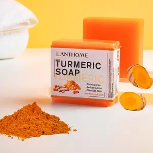 Anti Acne Dark Spots Removal  Toilet Soap Natural Organic Handmade Ginger Turmeric Soap Bar