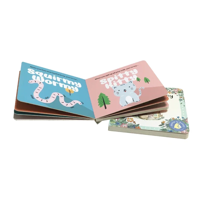 product customized kids hardcover demand board book printing services children thick cardboard book-24