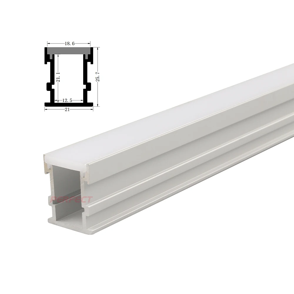 Aluminium LED Profile - Recess fit into tiles and other substrates