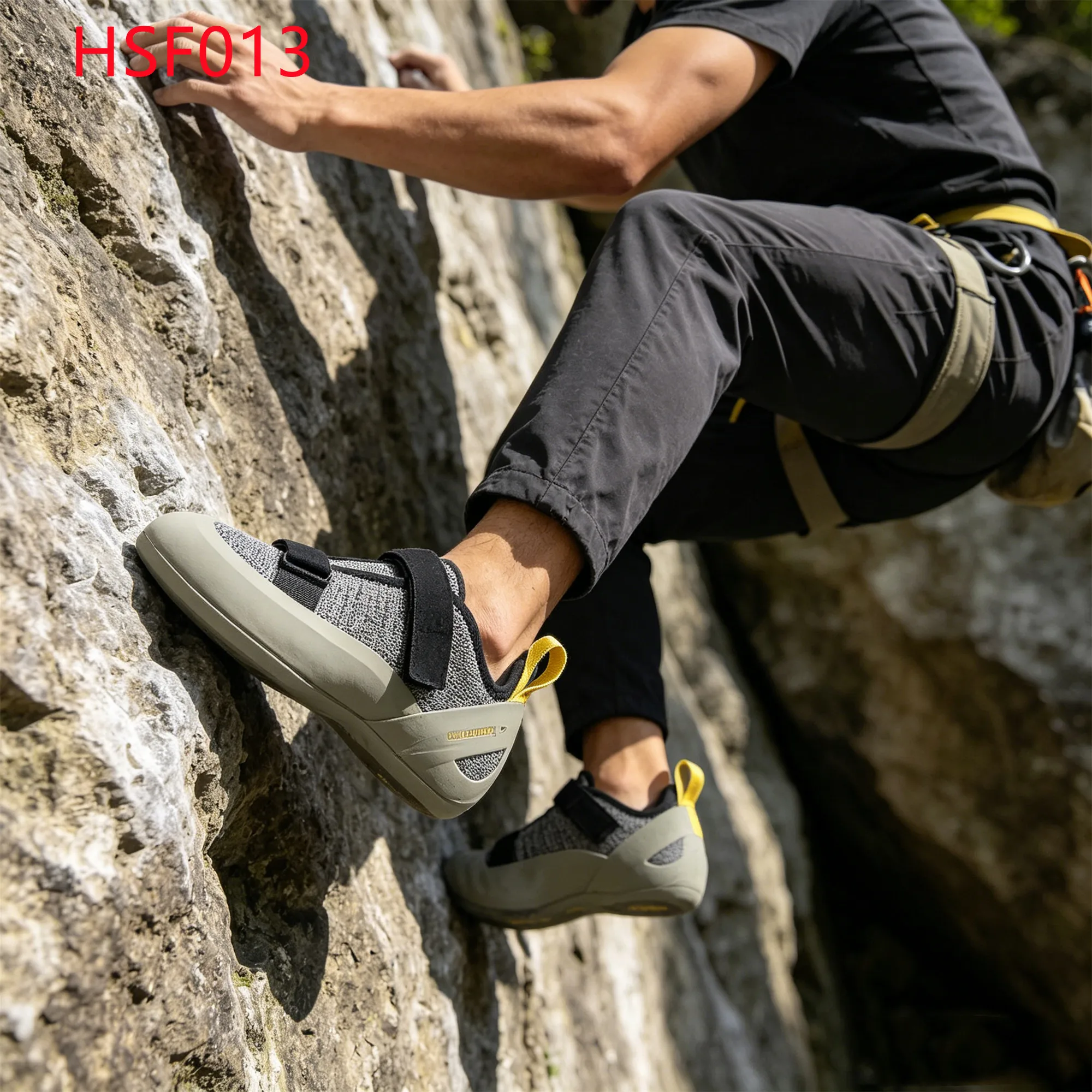 LXG, Kletterschuhe für Kletterkurse – agil geformte Zehenpartie für Kinder/Erwachsene; Kletterschuhe für Technik-Training; haftende Gummiaußensohle; niedrige Mindestbestellmenge (MOQ); Kletterschuhe mit Kriechsohle, Modell HSF013