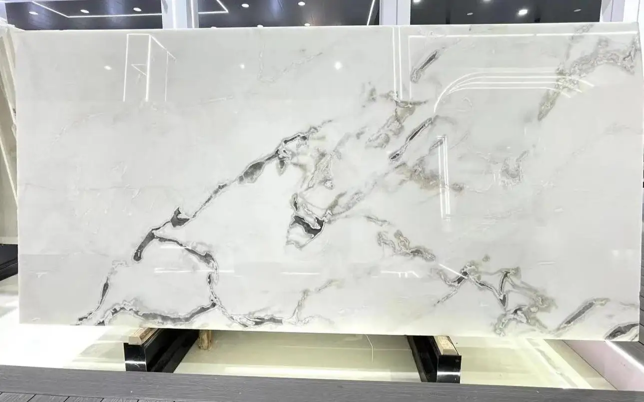 product modern natural white marble indoor kitchen and bathroom vanity top weak sink design with 1 year warranty-6