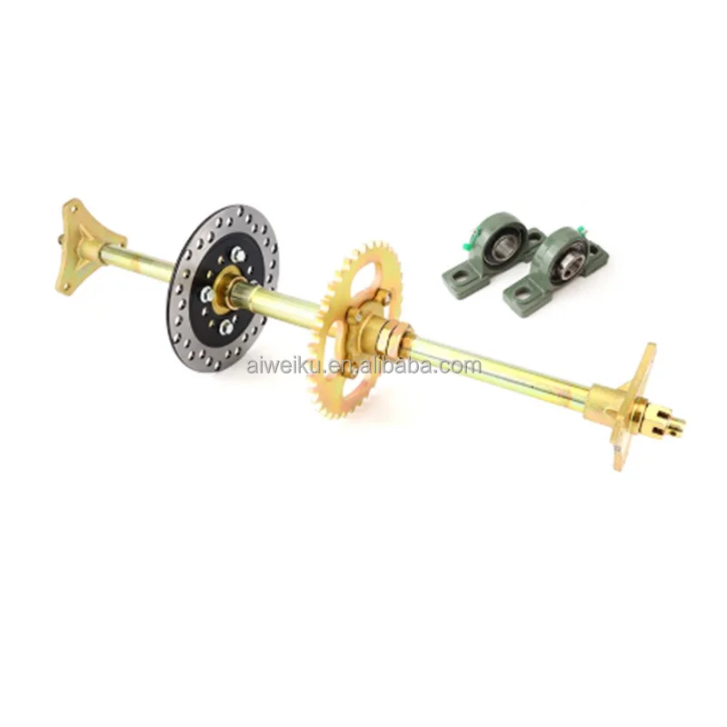 Rear Axle with Flange for ATV Quad Go Karts - Complete Assembly