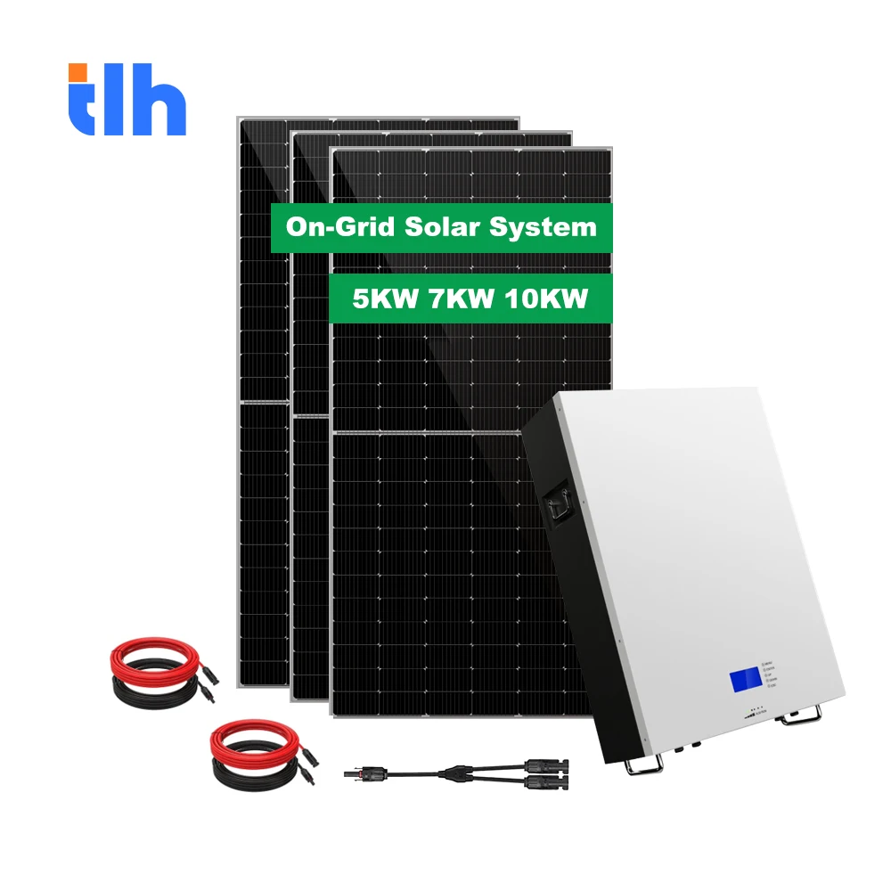 Complete solar power kit On-Grid Off-Grid Hybrid solar water heater system 10kw solar energy system
