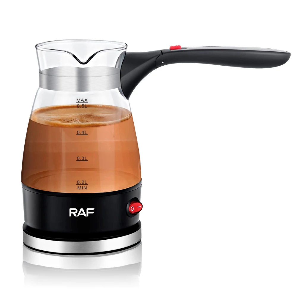 Cafetera Turca Eléctrica 500ml - Acero Inoxidable Enchufe Europeo - Surluoen Café Turco Rápido