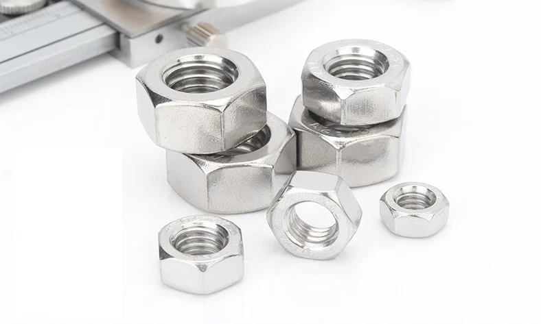 Nylon Locking Nut M6 M8 M24-Stainless Steel Hexagonal Nut with Galvanized Zinc Plated Polished Waxed Finish Mining ISO Standard factory