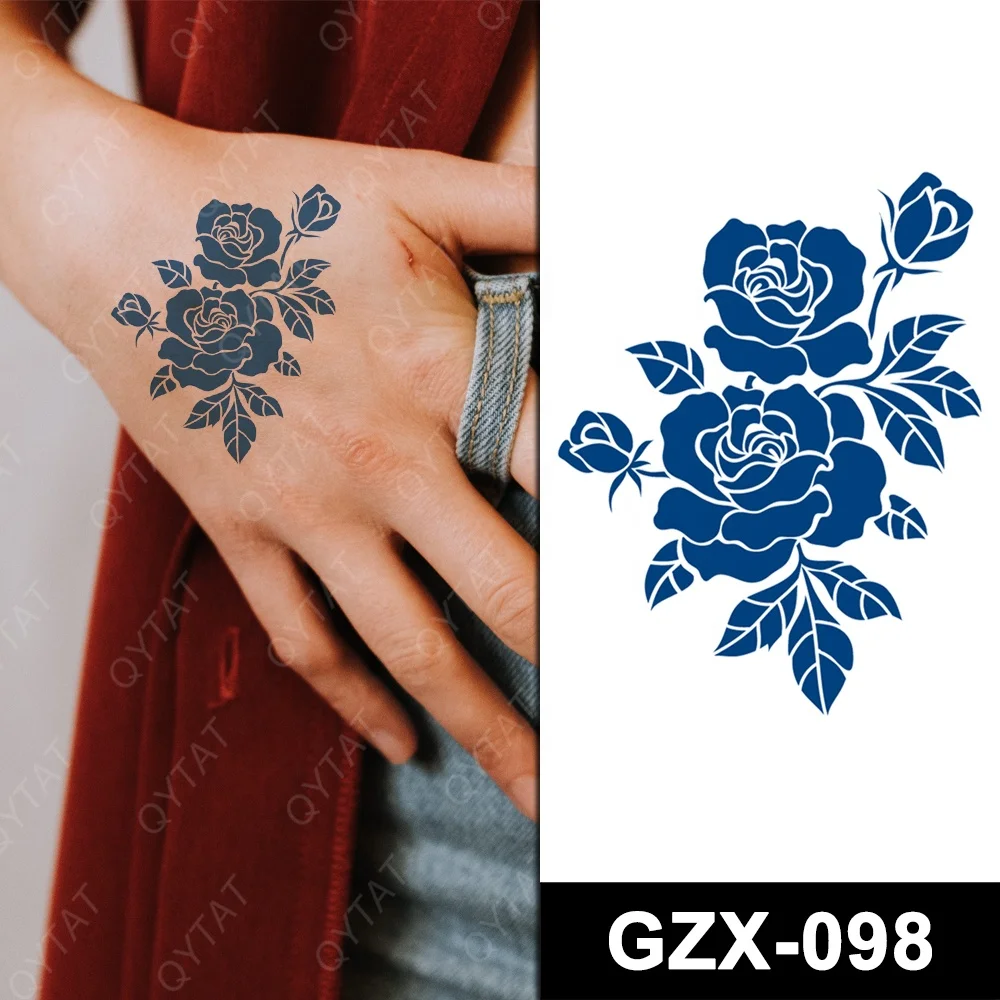 Ornamental Elegance Tattoo|Natural Herbal Temporary Tattoos – INKARTLINK, image size:1000x1000