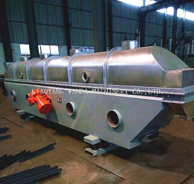 PLC-Controlled PVC Resin and Polyester Drying SUS316L Material Horizontal Continuous Fluidized Bed Dryer