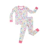 Pink rainbow print