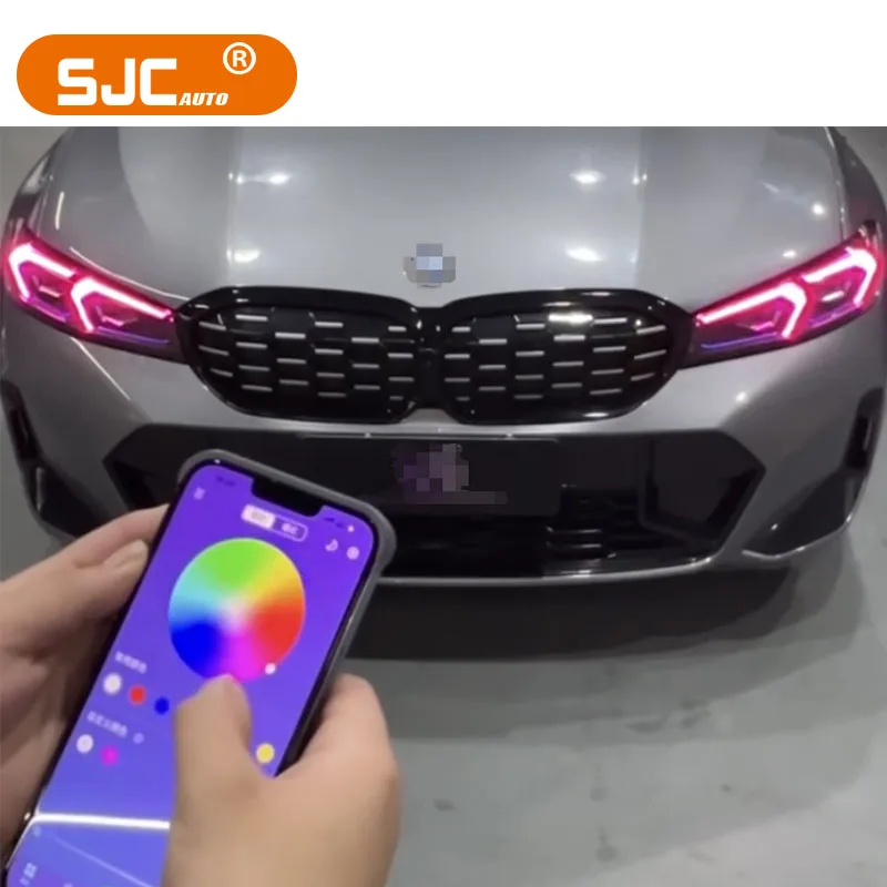 SJC DRL LED RGB Module for BMW F40 F30 F10 F22 F80 G20 G30 G08 G22 X5 X6 G20 M3 M5 Headlight Module Yellow Red Green Blue Amber