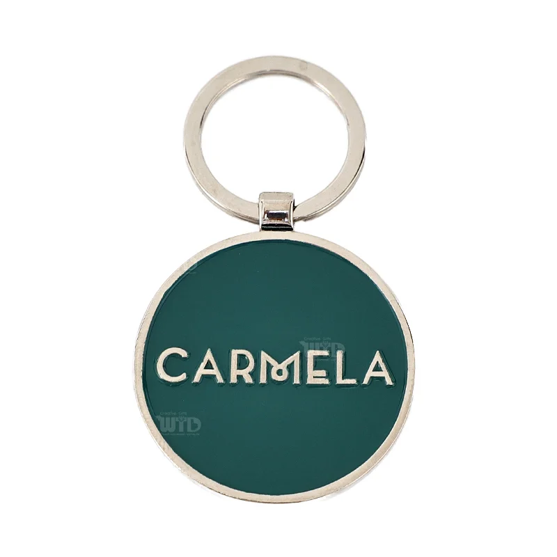 Design Your Own Personalized Logo Alloy Metal Keychain Custom 3d Soft Enamel Fashion Promotional Business Gifts Keyring