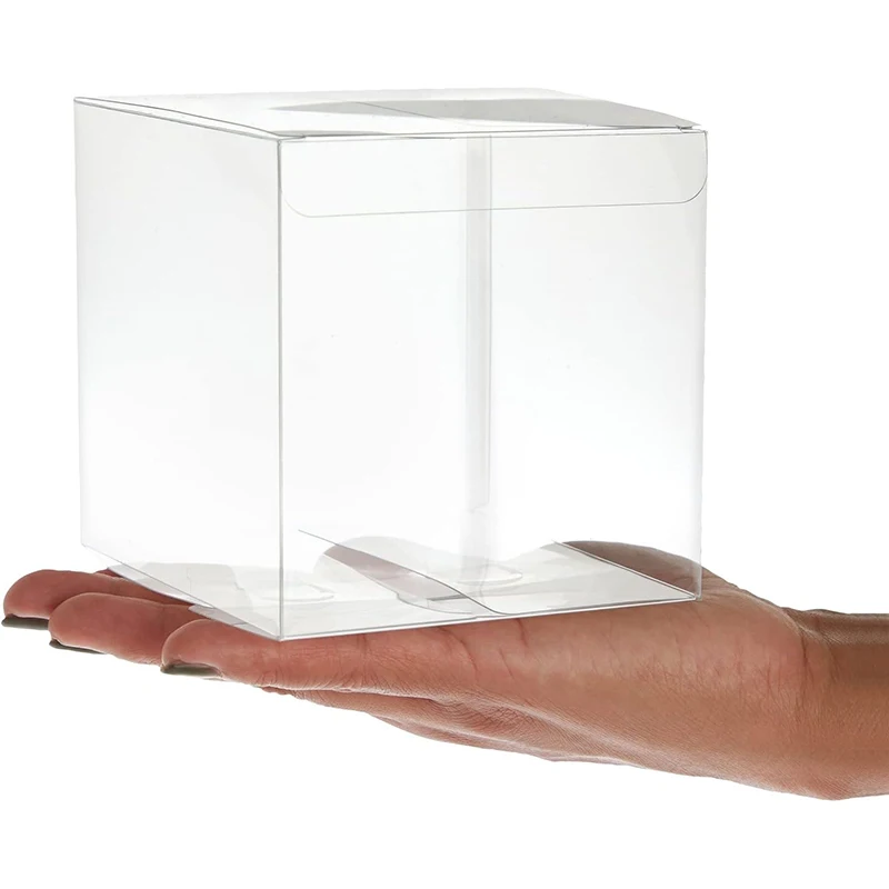 Plastic Box Oem Customized Small Gift Box Transparent 5x5 6x6 4x4 3x3 Plastic Pvc Pet Packaging Box