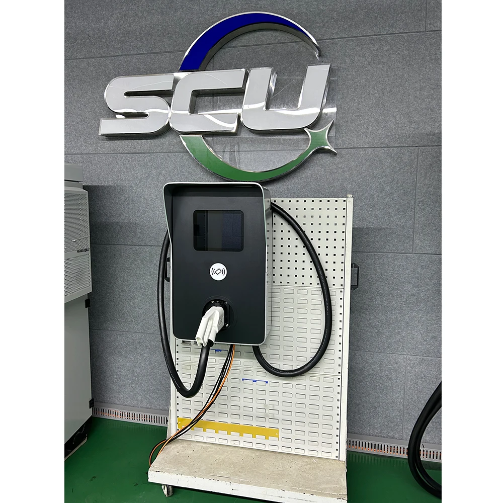 SCU Solar Storage Charging Solution With 30kW Power Module DC Electric Car Fast EV Charging Station Shopping Mall Parking
