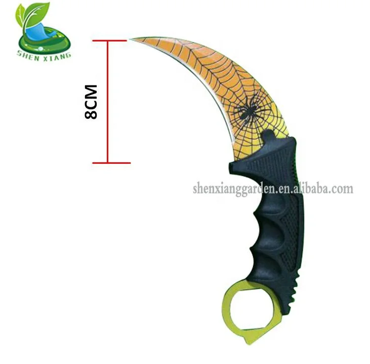 
Нож Damask CSGO с фиксированным лезвием, керамбит Counter Strike, военный уличный нож, цветные полосатые ножи с нескользящей ручкой 