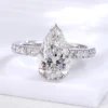 Real solid 10k gold lab diamond ring