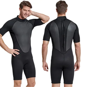 Factory Price Neoprene Wetsuit Men's Swimming Surfing Water Sports Wet Suits One-piece Short Sleeve Snorkeling Diving Suit