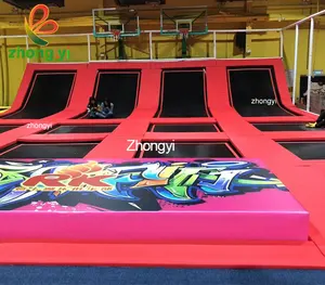 European Indoor Customized Kids Super Trampoline Park