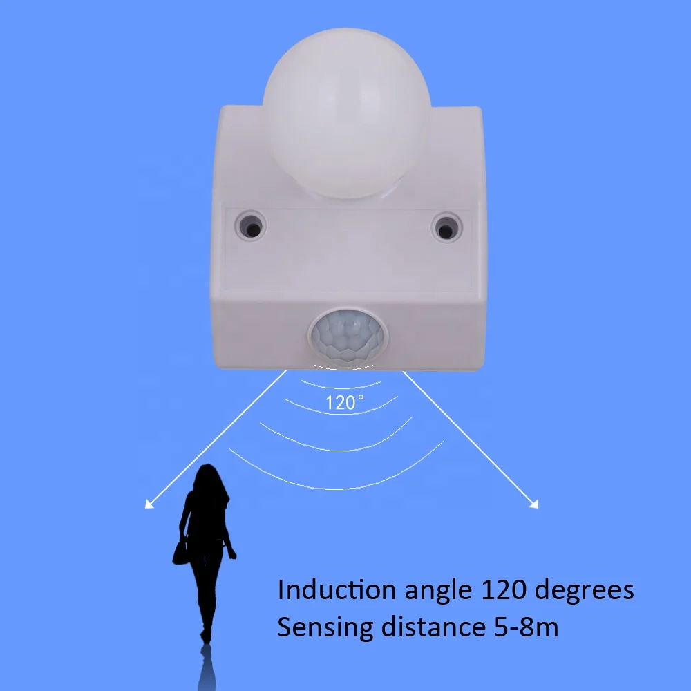 AC220V  E27 Motion Sensor Lamp Holder Automatic Light Lamp Holder Switch for Light Bulb Human Body Induction Lamp HoldER