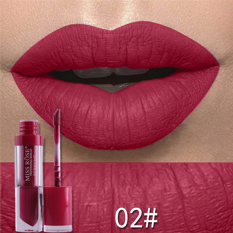 Buy Miss Rose Berry Me Matte Velvet Lipgloss Pigment Colors Nude