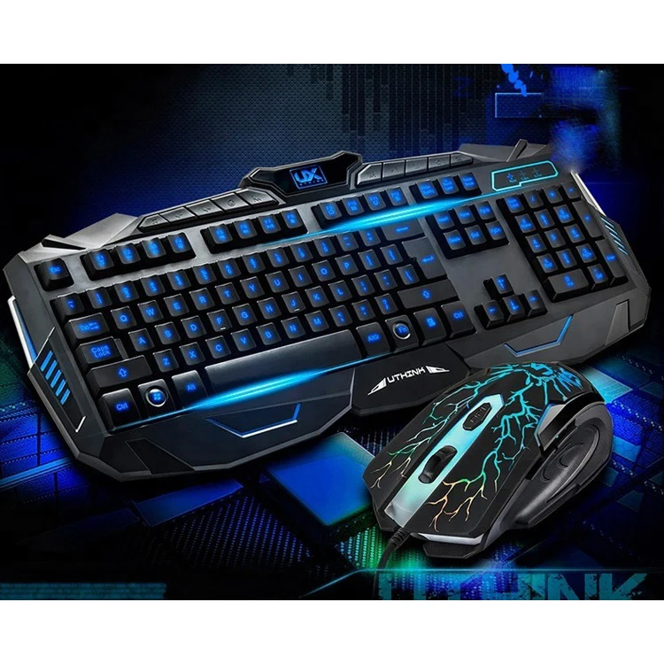 Keyboard and Mouse Combos Home Notebook Desktop Computer Latest Gaming Keyboard RGB Gaming Arabic English Gaming Keyboard