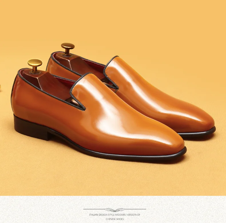 S0074Y British Business Casual Leather Shoes Men display picture 1