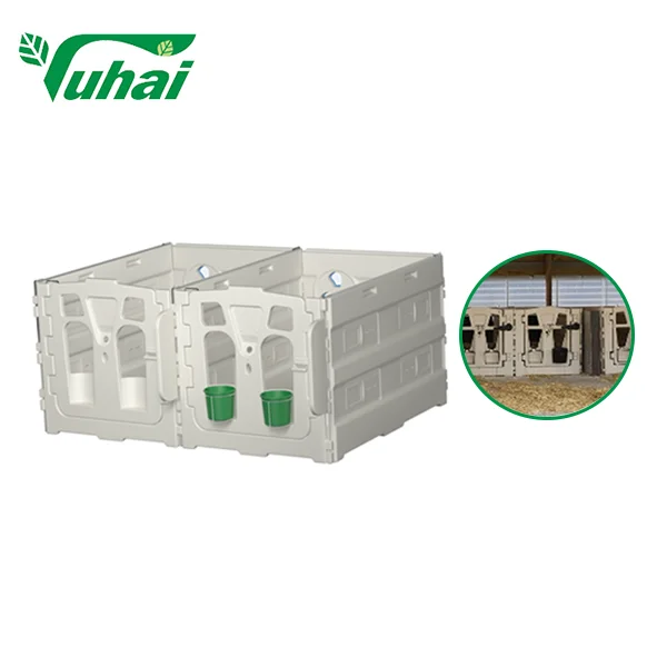 Durable Roto-Molded Round Calf Hutch Housing for Small Animals Modular Plastic Calf Pen System for Dairy Farm Calf Rearing