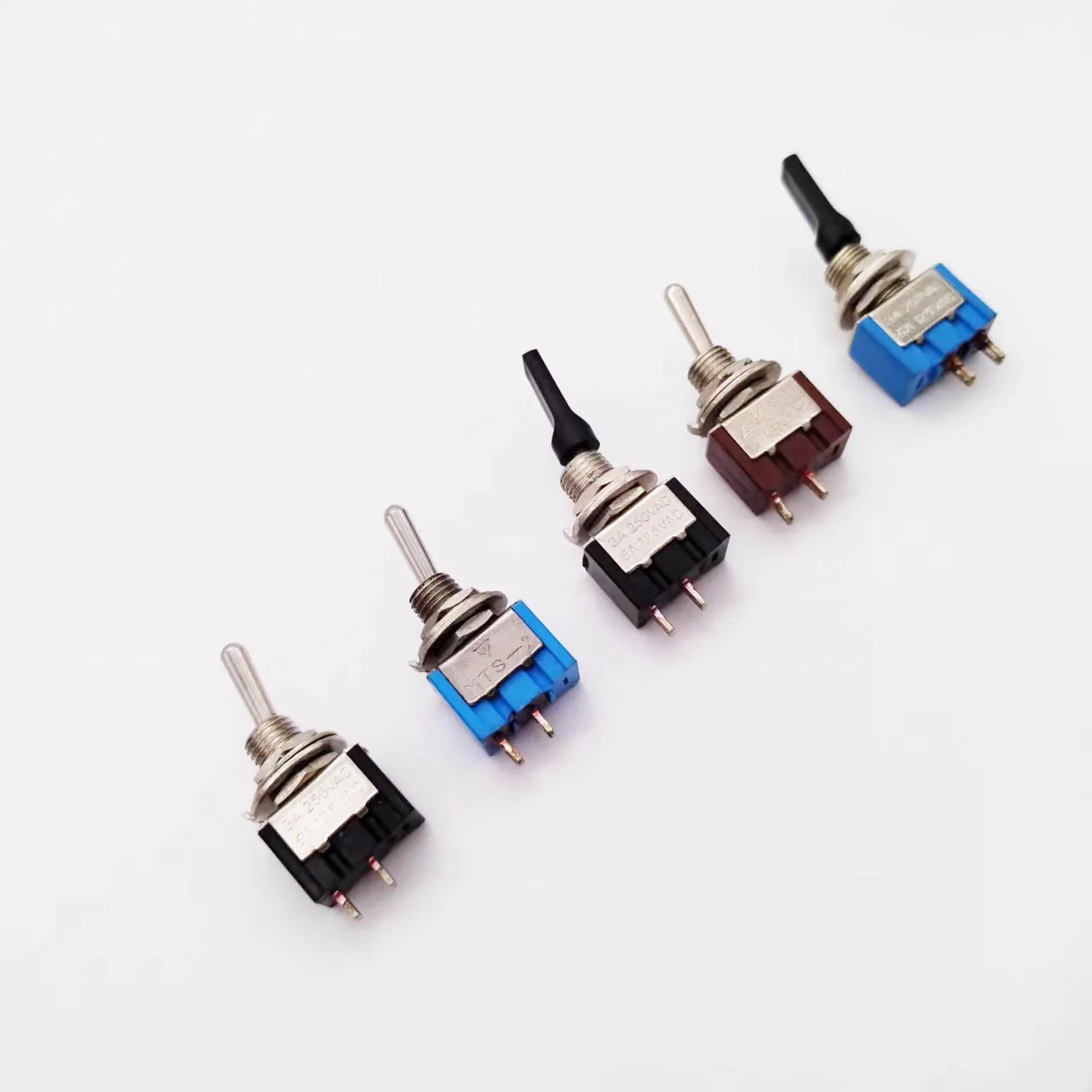 6A 125VAC 3A 250V AC Миниатюрный металлический рычажный переключатель управления светом