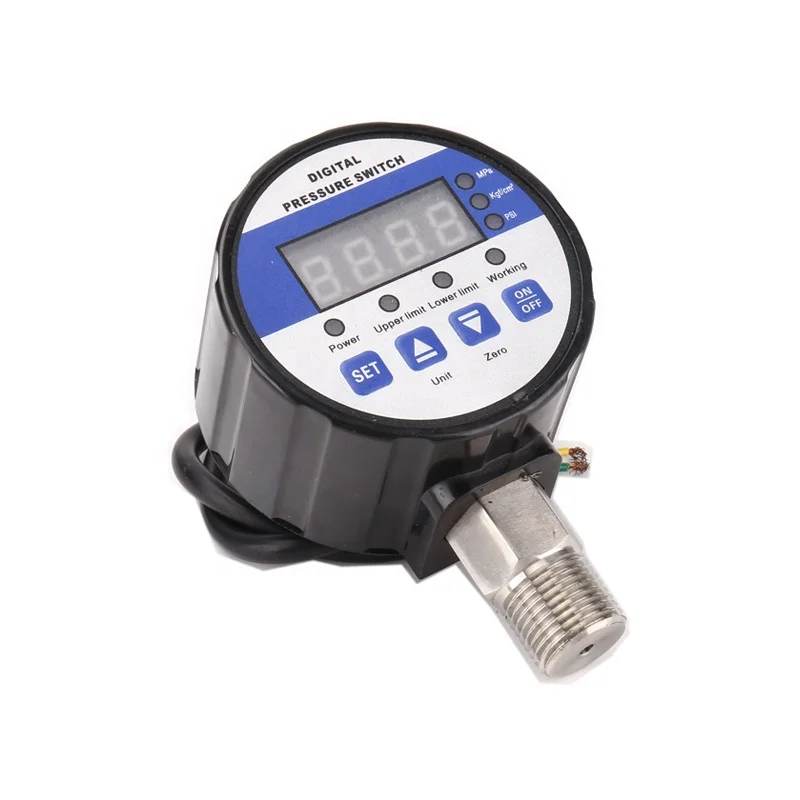 12V Air Digital 60Mpa Controller Oil Water Pressure Control Pressure Gauge Pressure Switch Manometer for Refrigeration