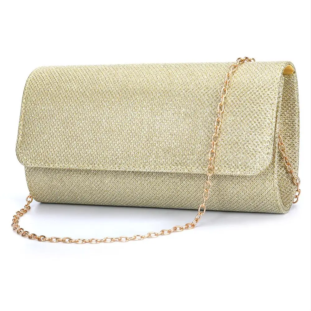 Evening Bag Clutch Bag Gold Glitter Handbag