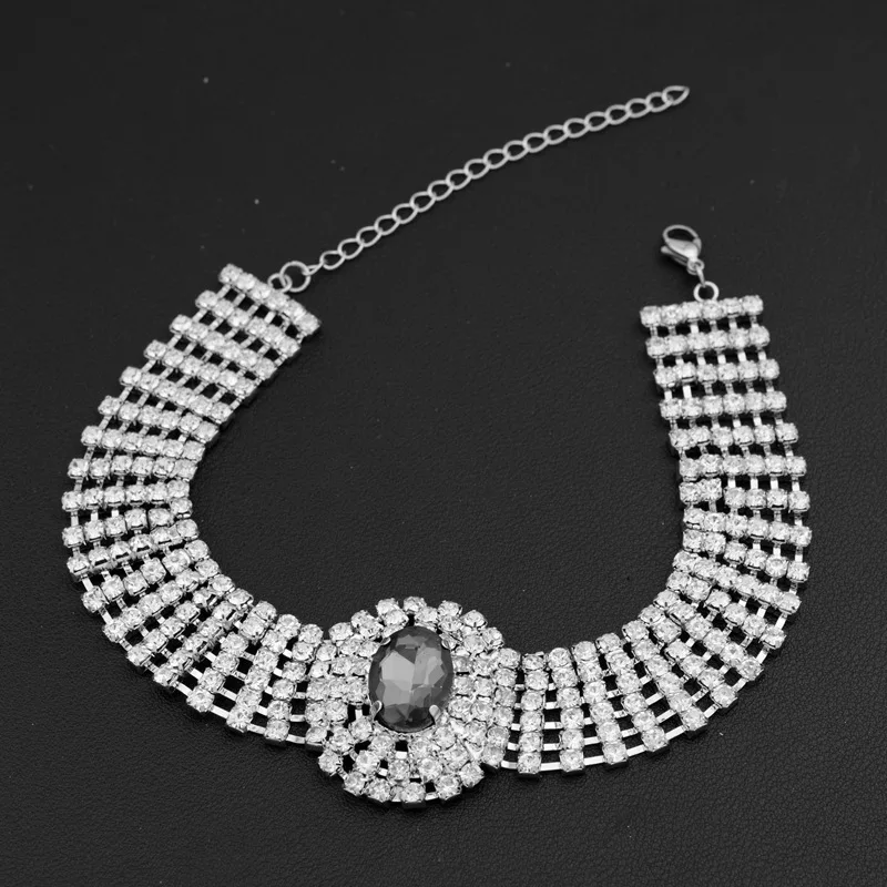 Elegant Multilayer Diamond Choker Necklace