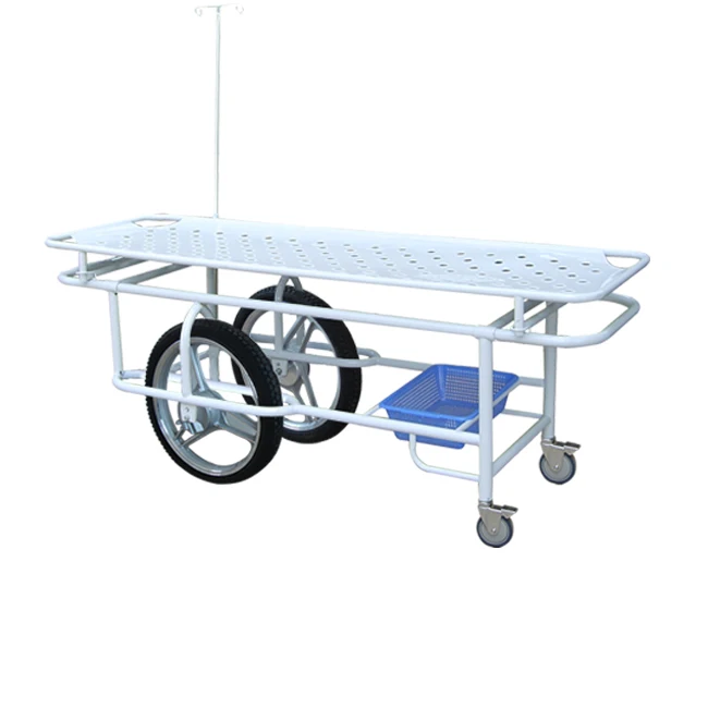 
Plastic-sprayed Emergency patient Transport Stretcher patient Trolley 
