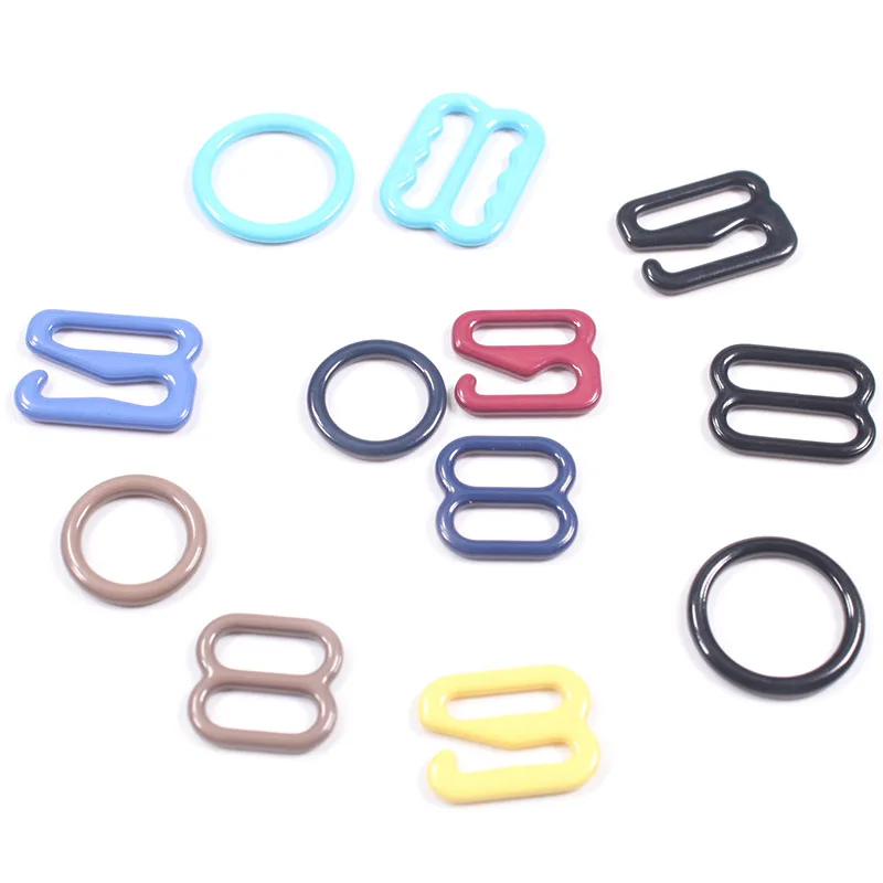 Factory Price Bra Adjustable Slider and Ring Bra Accessories Bra Hook and Eye Slider Swimwear Bikini Buckle
