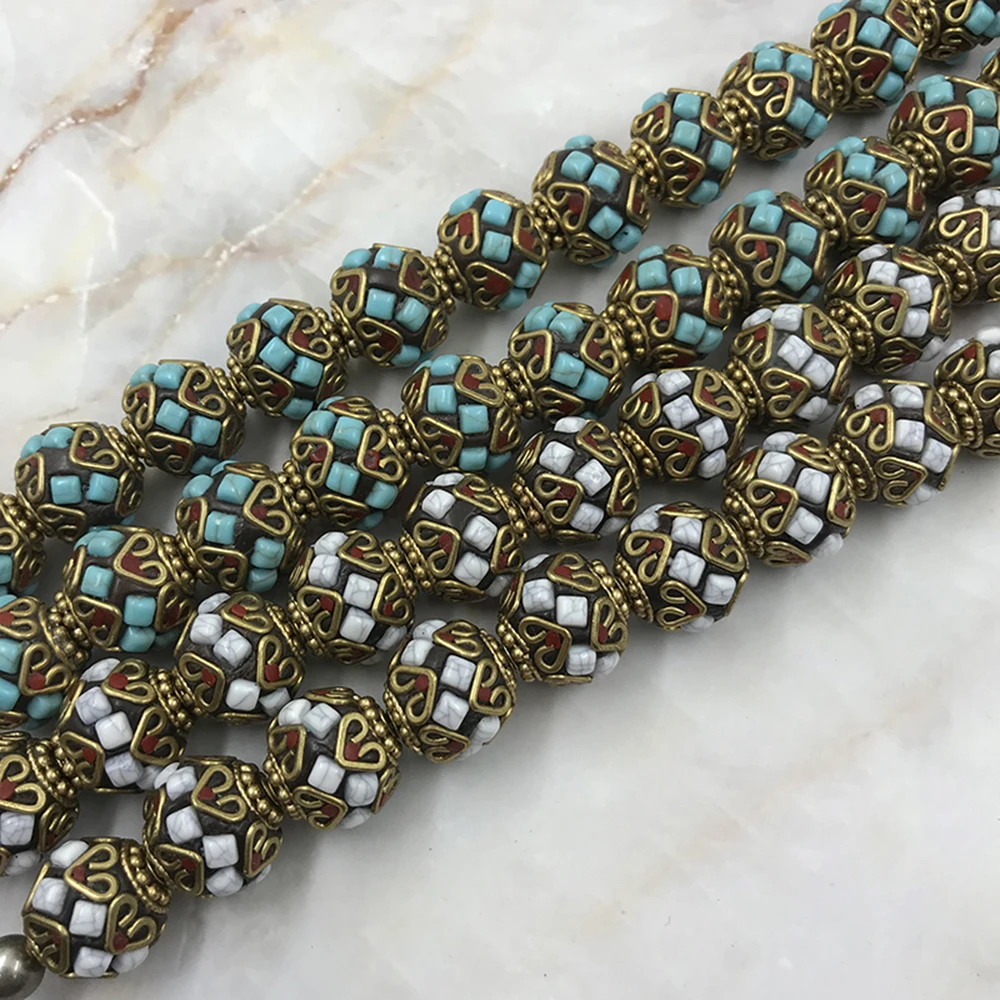 Details about   Tibetan beads Coral beads  turquoise beads 2 Nepalese Beads BDS161 Nepal Beads 