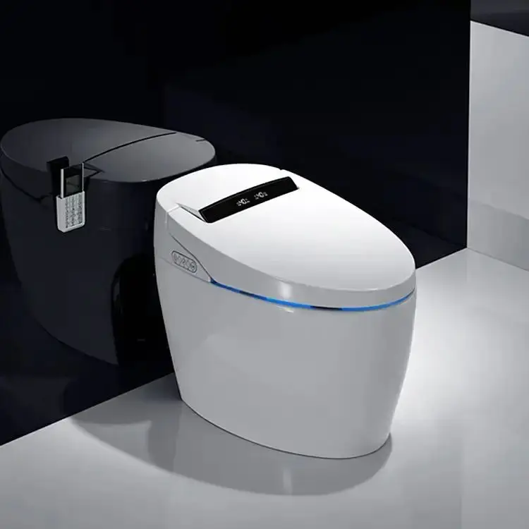 Bathroom Luxury Sensor Automatic Flush Ceramic One Piece Smart Toilet ...