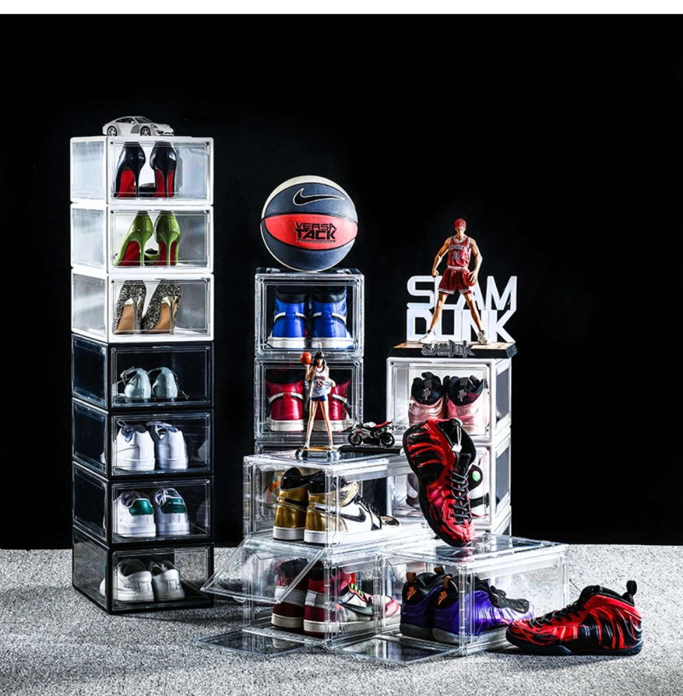 Shoe Display Box Positive Open Door Men's And Women's Shoes Transparent
