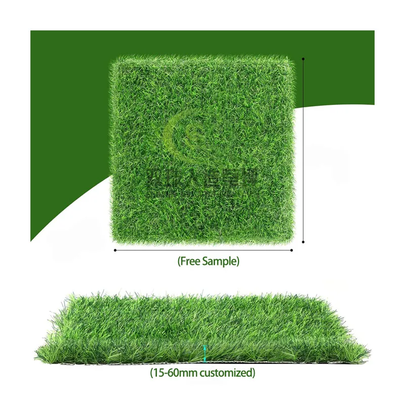 Erba finta dall'aspetto naturale all'aperto paesaggio prato erba tappeto verde erba artificiale stuoia