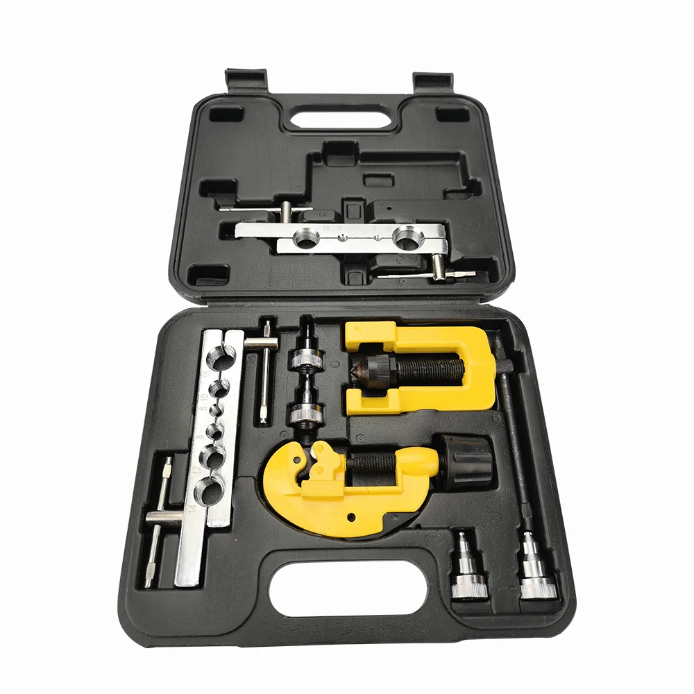 Cal-Van Tools 163 Double Flaring Tool Heavy Duty Automotive Accessories 45 Degree Swaging Tool Kit with Tension Tube Cutter 
