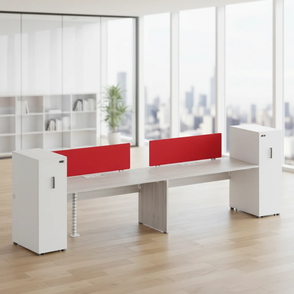 Executive Triple Function Storage Workstation Clothes Hanging File Storage ABS Connection Office System 2