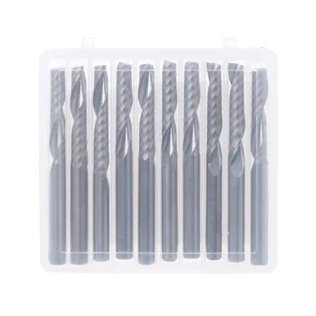 Steel Alloy 1 Flute Milling Cutter for Down Cutting of Woodworking Board Aluminum Honeycomb Board CNC Engraving Cutter