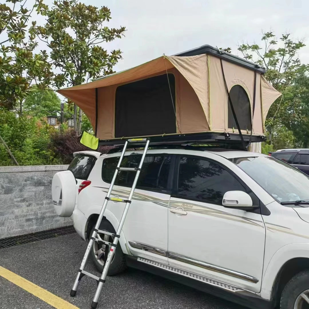 2-3 Person Hard Shell Rooftop Tent with 2000-3000mm Waterproof Index and 216*130*105cm Open Size