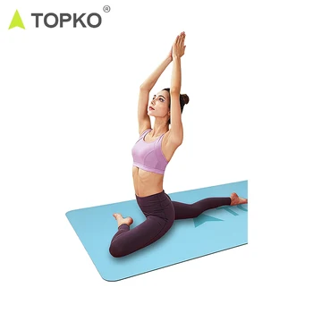 TOPKO hot selling private label mat yoga custom printed cheap PU yoga mats
