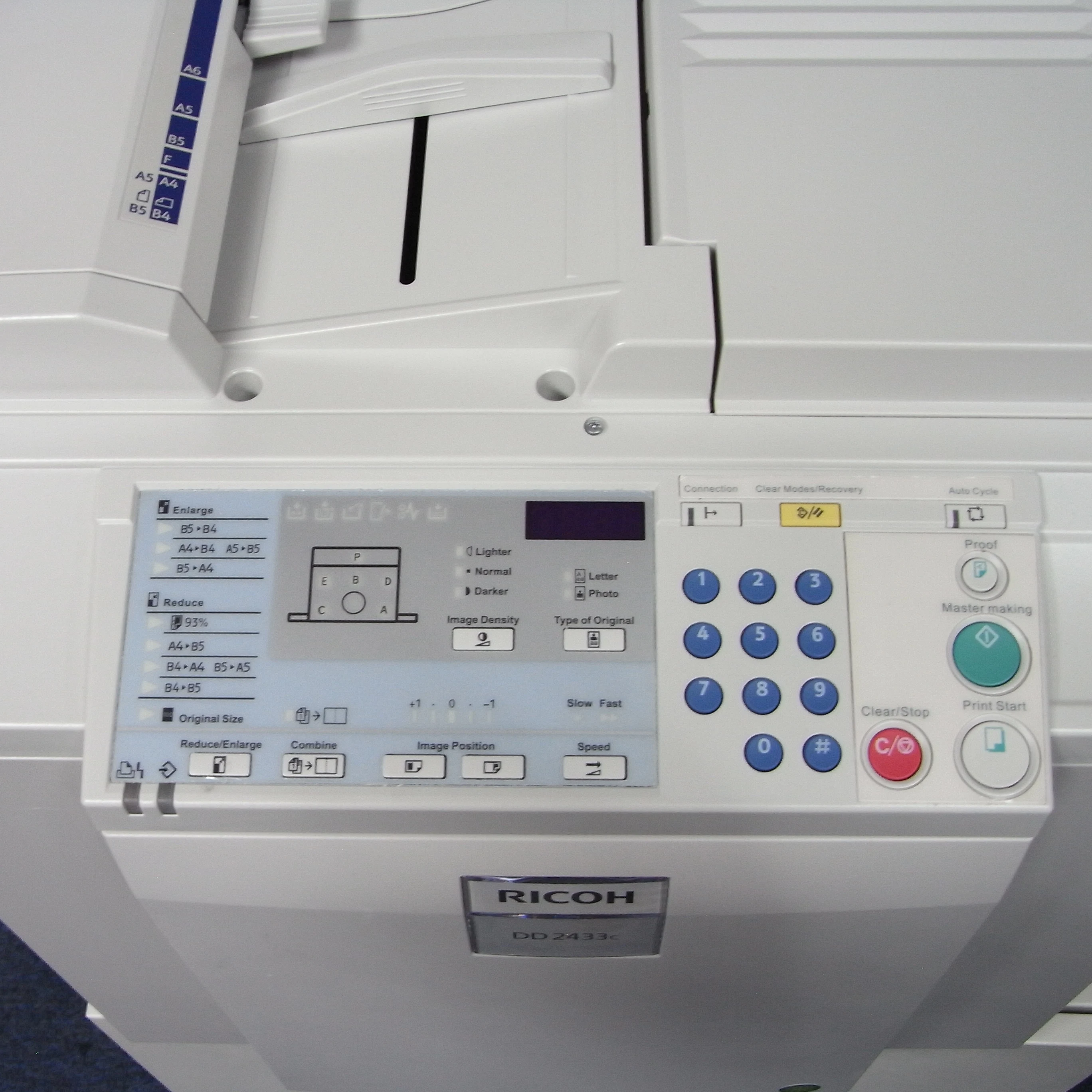 Duplo Machines GESTETNER CP6203C Digital Duplicator New for Ricoh Aficio DD2433C/2430/2432 Inkjet Printers Gestetner Copyprinter