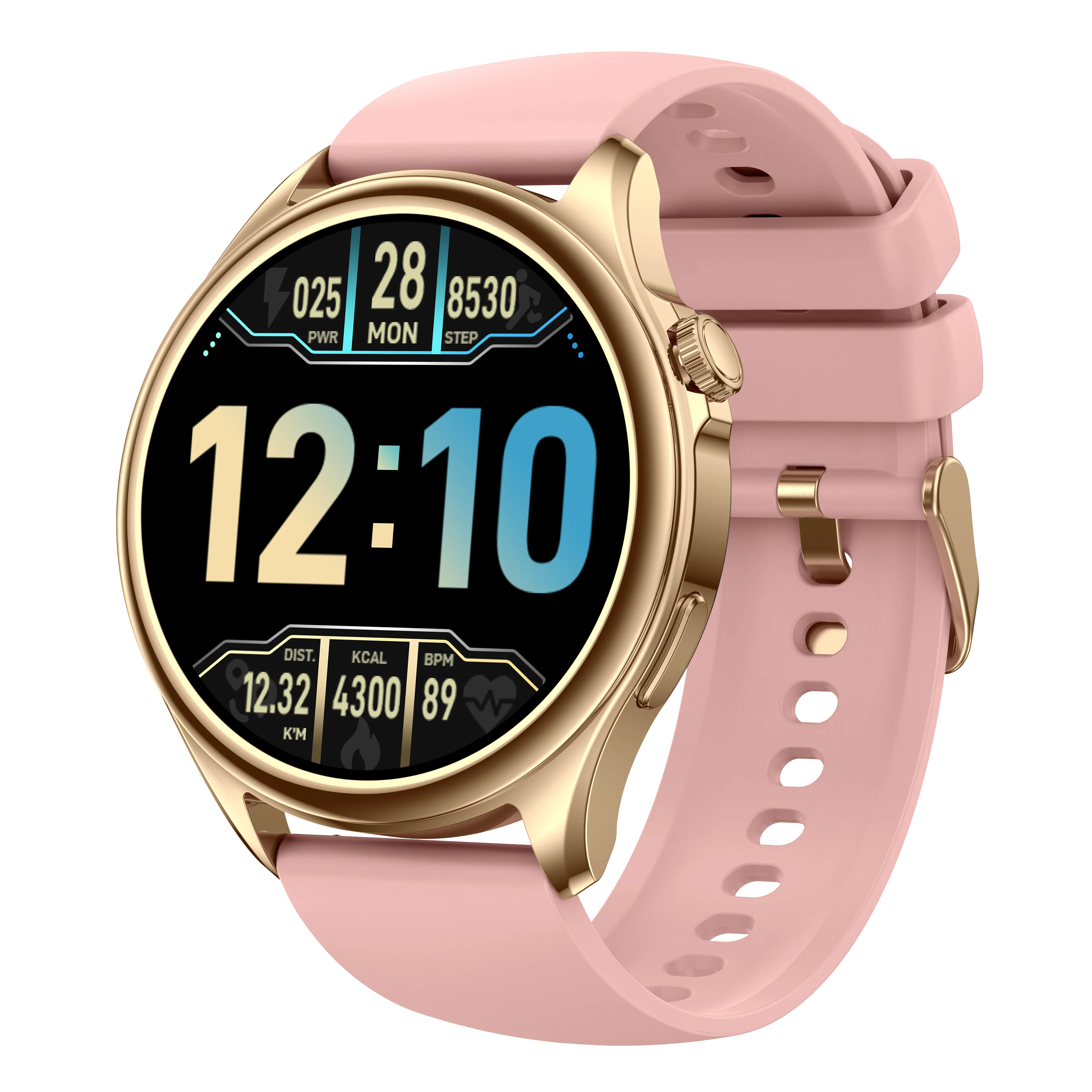 2024 New Arrival S59 BT Smart Watch with Round TFT Display GPS Navigation  Sleep Tracker Call Reminder for IOS Silica Gel Band